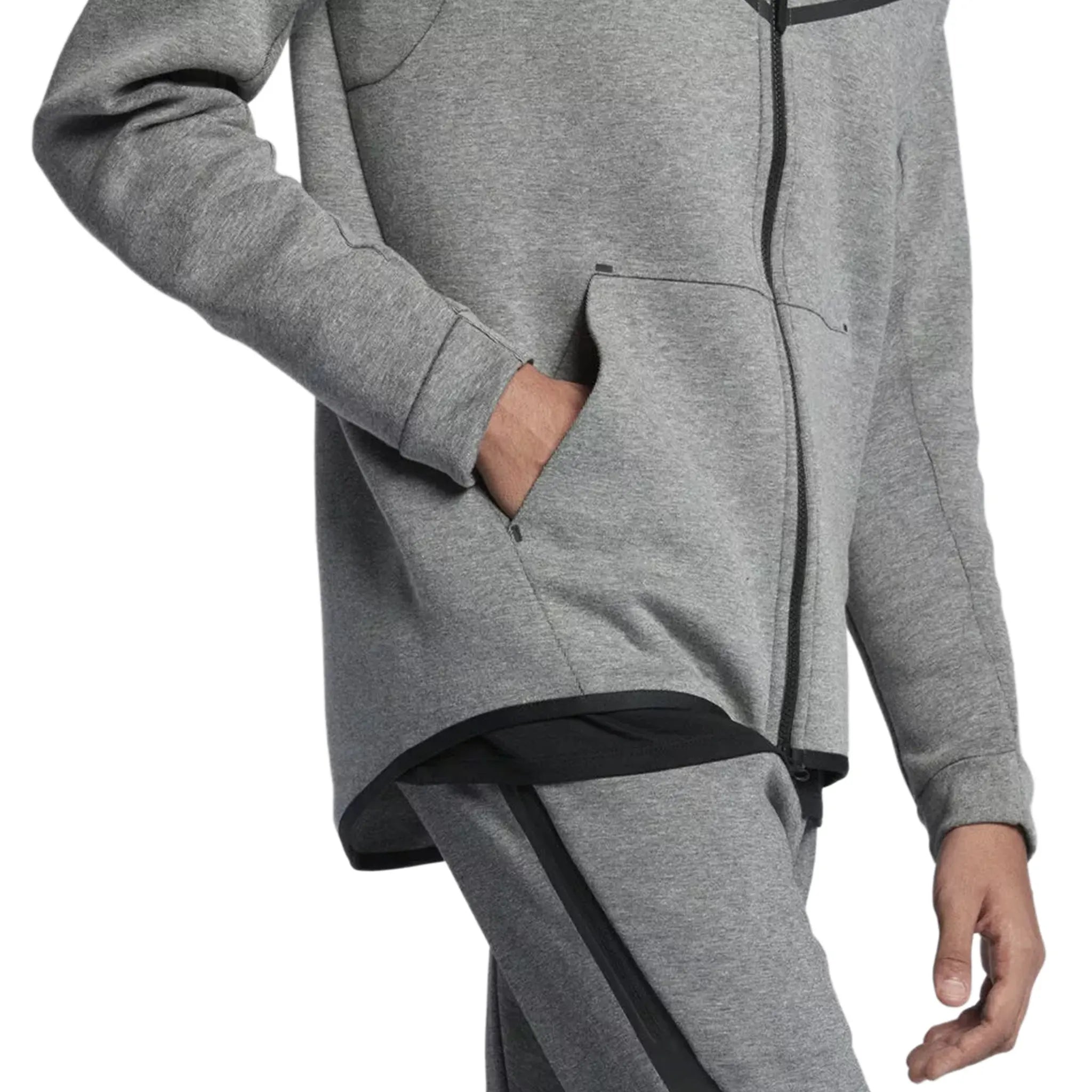 Detailed View of Preloved - Nike Tech Fleece Carbon Heather Grey Tracksuit 805144-091|805162-091